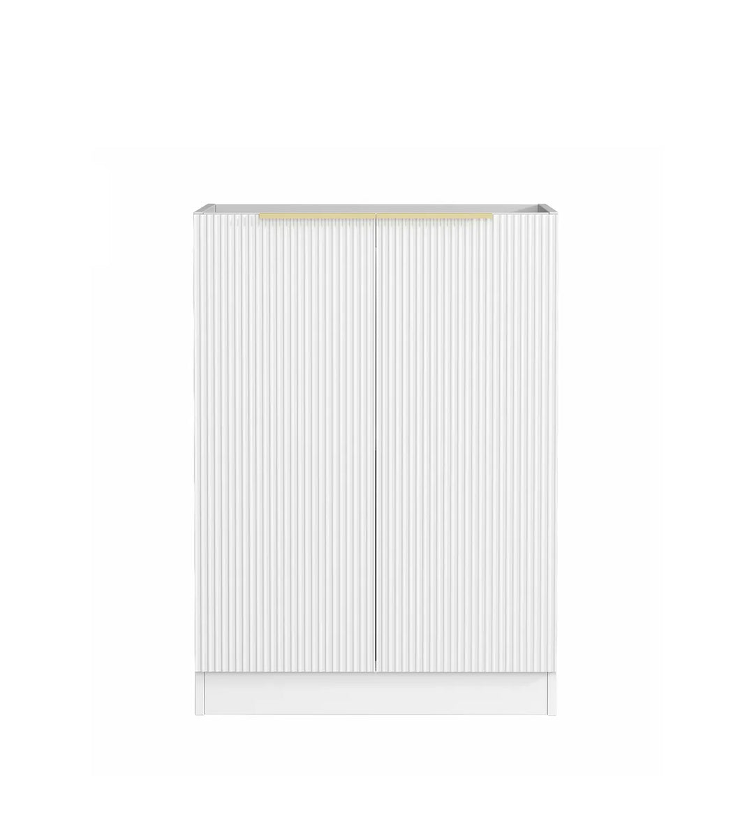 Bondi Laundry 630 Flutted White Base Cabinet