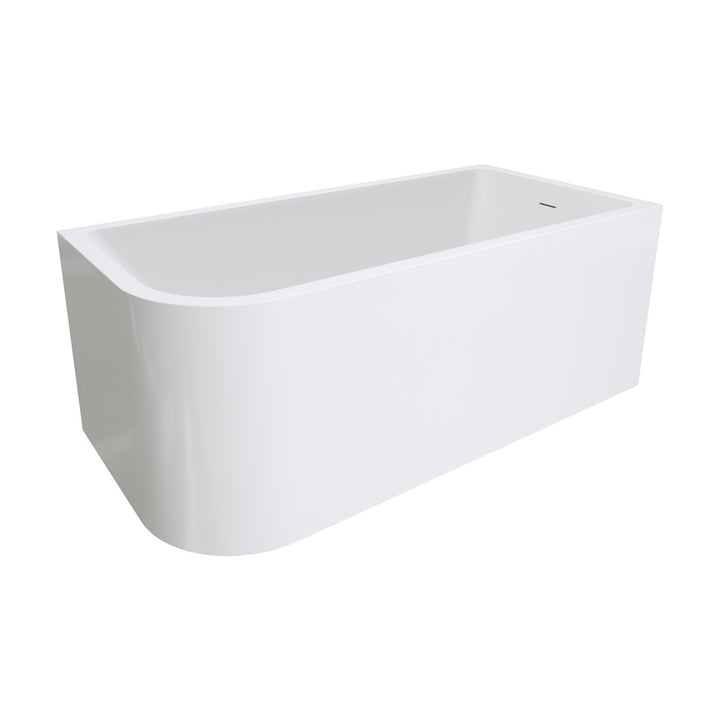 Hustle Left-Hand Multi-Fit Acrylic Bath, 1500mm with Overflow - Pilbara Bathroom Warehouse Perth and regional Western Australia
