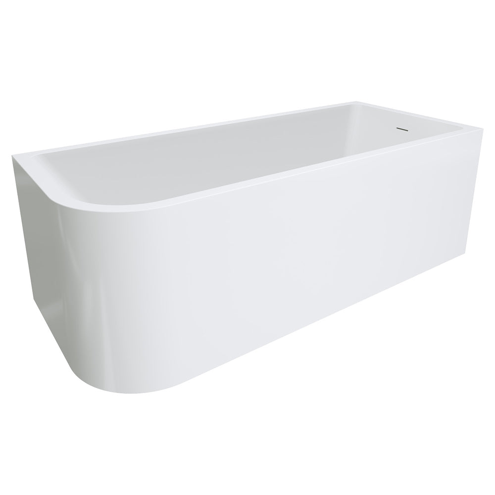 Hustle Left-Hand Multi-Fit Acrylic Bath, 1700mm with Overflow - Pilbara Bathroom Warehouse Perth and regional Western Australia