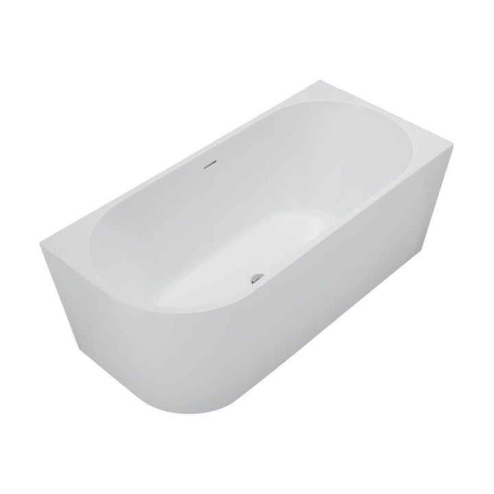 Isabella Left-Hand Corner Bath, Matte White, 1500mm - Pilbara Bathroom Warehouse Perth and regional Western Australia