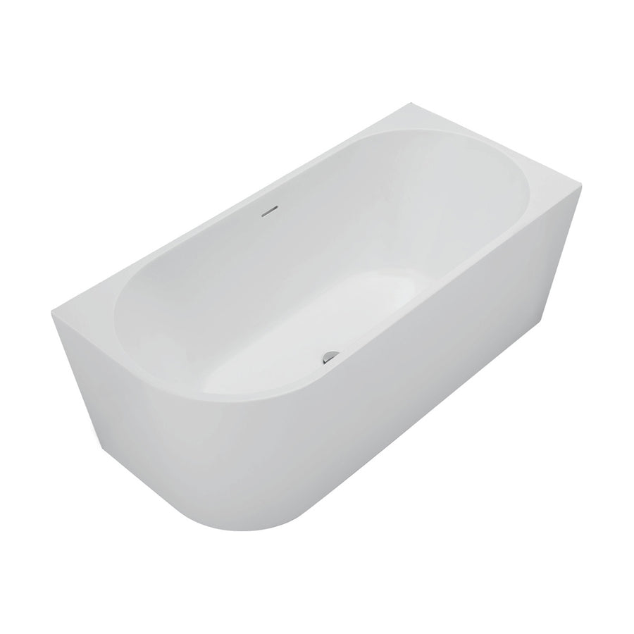 Isabella Left-Hand Corner Bath, Matte White, 1500mm - Pilbara Bathroom Warehouse Perth and regional Western Australia