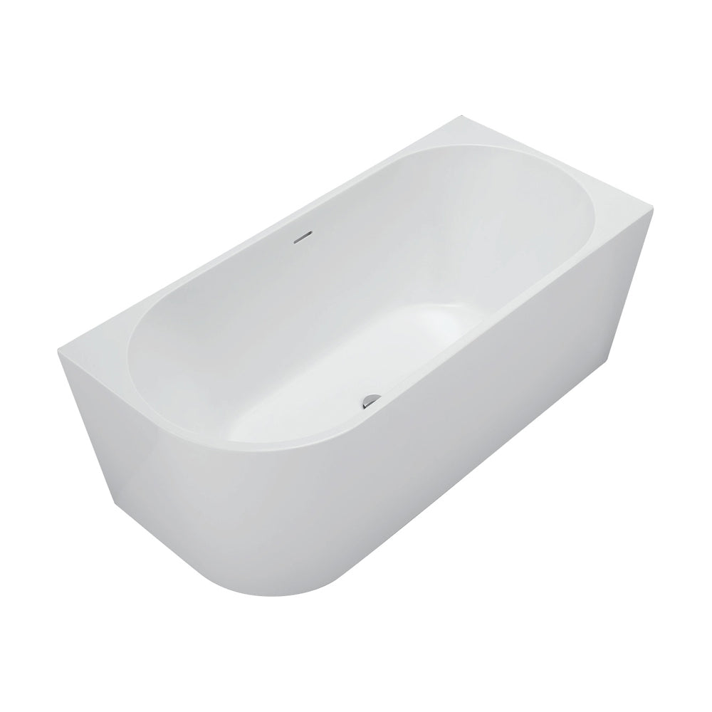 Isabella Left-Hand Corner Bath, Gloss White, 1500mm - Pilbara Bathroom Warehouse Perth and regional Western Australia