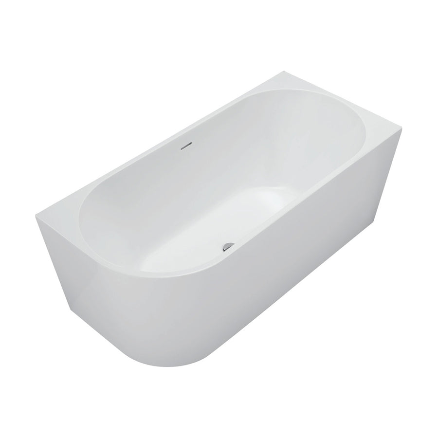 Isabella Left-Hand Corner Bath, Gloss White, 1500mm - Pilbara Bathroom Warehouse Perth and regional Western Australia