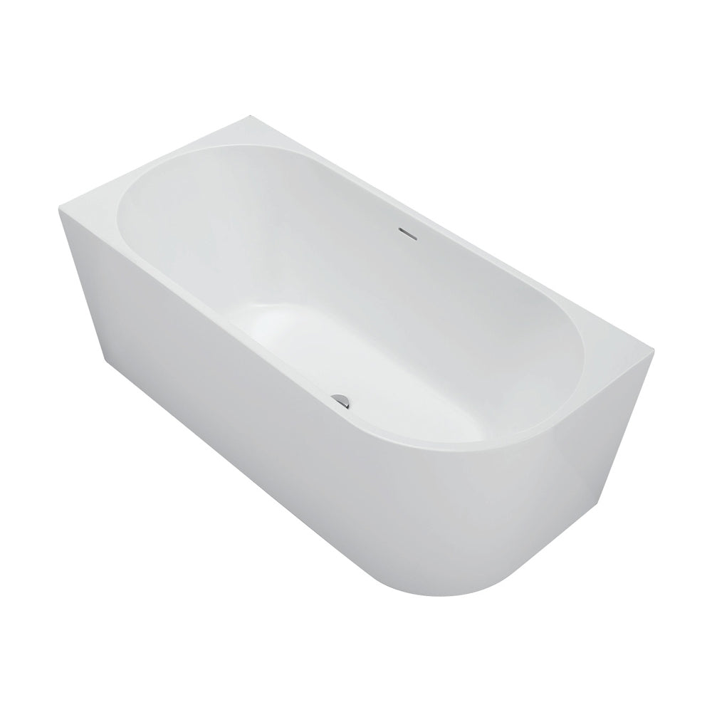 Isabella Right-Hand Corner Bath, Gloss White, 1500mm - Pilbara Bathroom Warehouse Perth and regional Western Australia