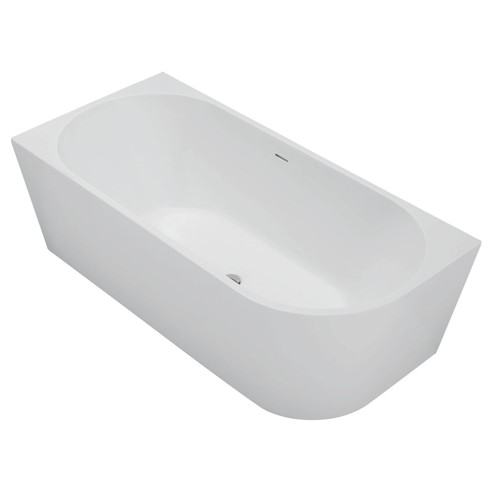 Isabella Right-Hand Corner Bath, Matte White, 1700mm - Pilbara Bathroom Warehouse Perth and regional Western Australia