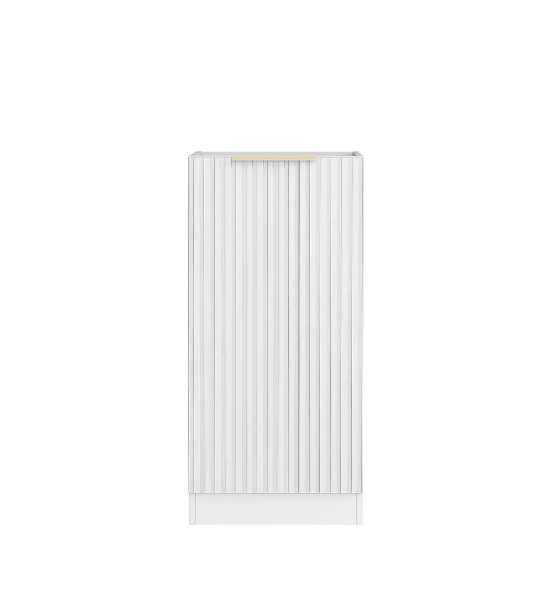 Noosa Laundry 415 Fluted White Base Cabinet