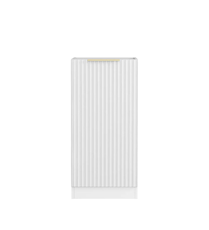 Noosa Laundry 415 Fluted White Base Cabinet