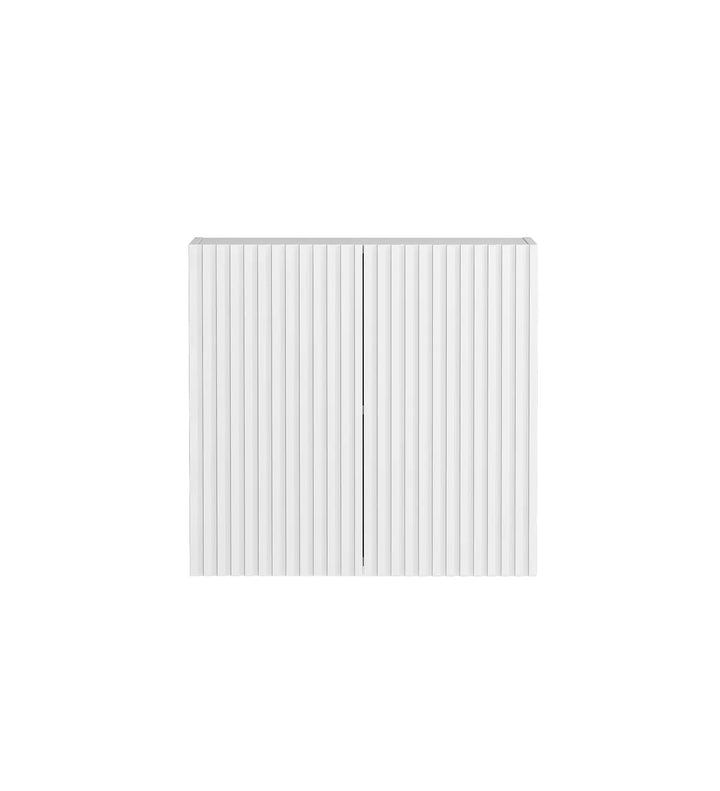 Noosa Laundry 630 Fluted White Wall Cabinet