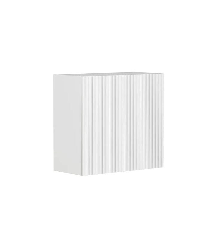 Noosa Laundry 630 Fluted White Wall Cabinet