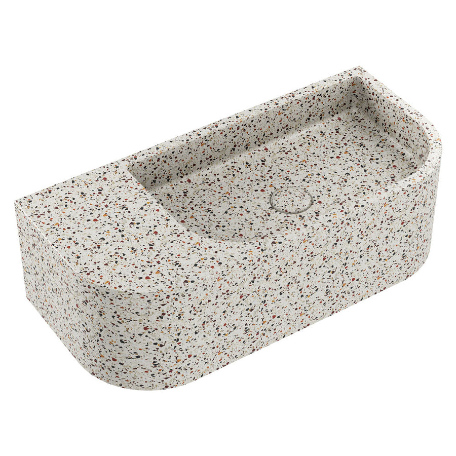 Blanca Concrete Wall Basin, Terrazzo – Pilbara Bathroom Warehouse Perth and regional Western Australia