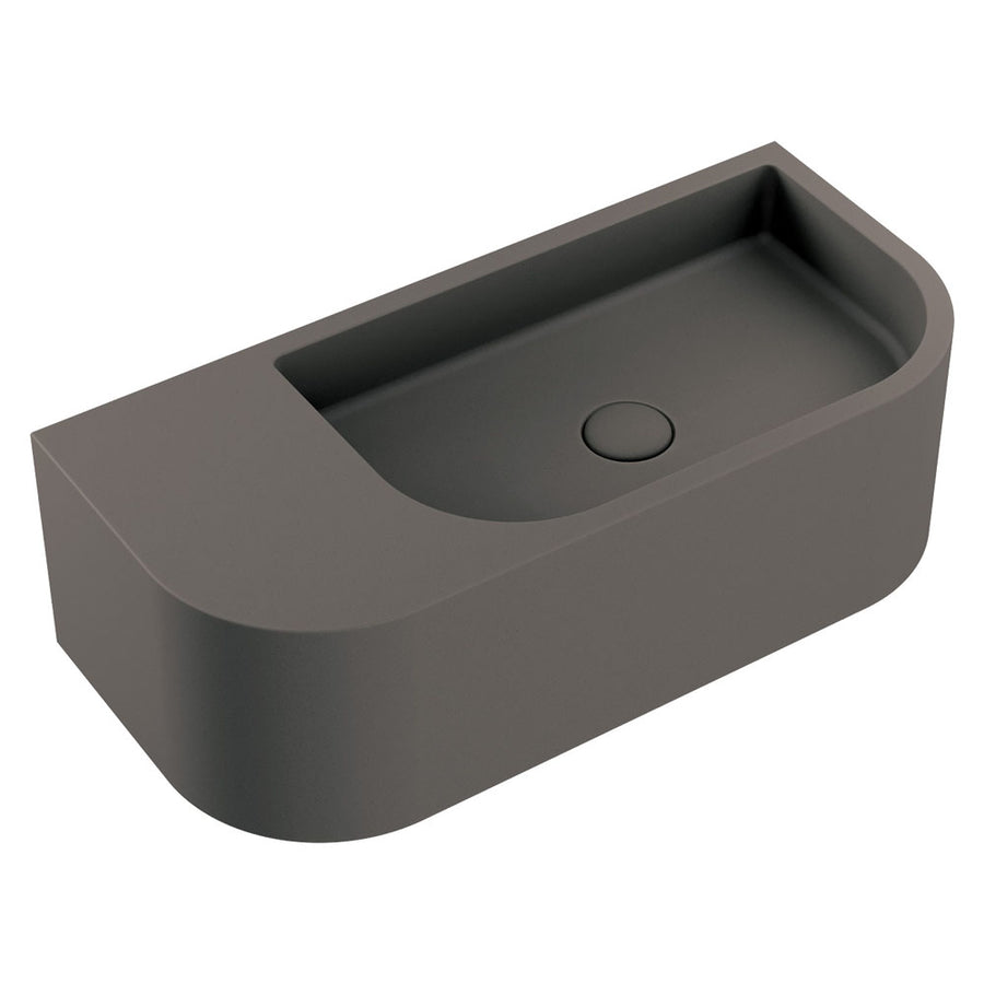 Blanca Concrete Wall Basin, Warm Grey – Pilbara Bathroom Warehouse Perth and regional Western Australia