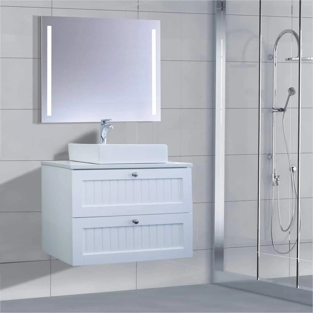 Venetian 750 Wall Hung Vanity – Matte White – Pilbara Bathroom Warehouse