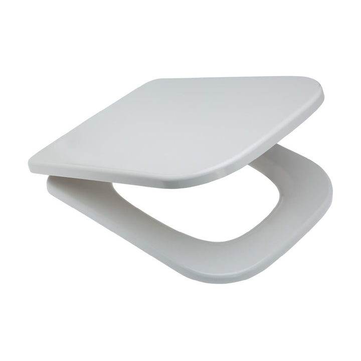 Fienza Metropolitan Toilet Seat in Gloss White with soft close and quick release features, ideal for modern bathrooms and renovations in regional Western Australia and Perth.