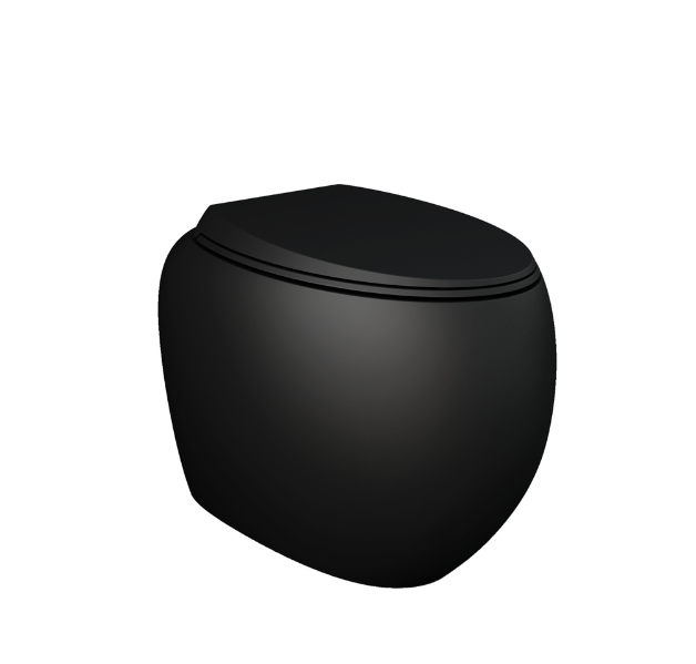 RAK Cloud toilet seat in matte black, soft-close and quick-release features – Pilbara Bathroom Warehouse Perth and regional Western Australia