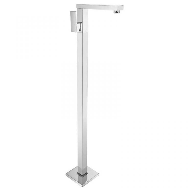 Cube Freestanding Bath Mixer - Chrome