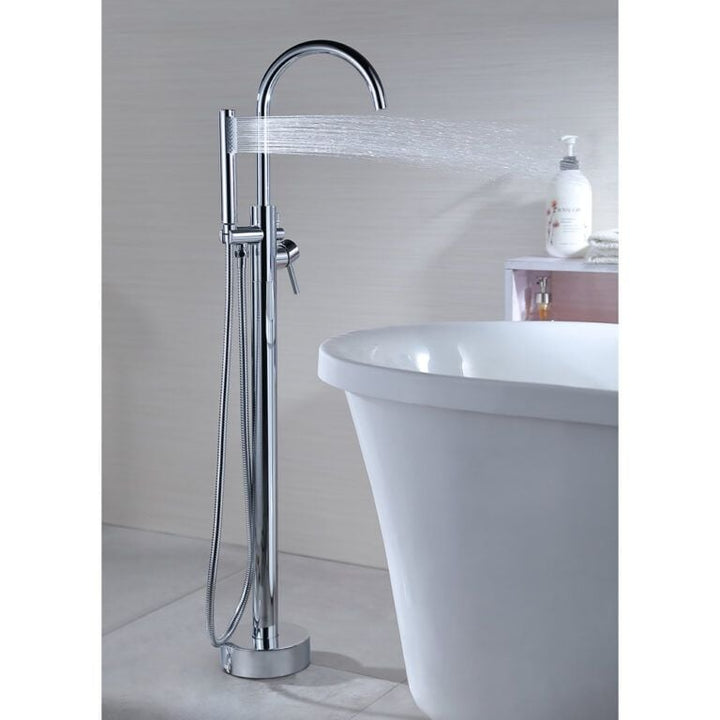 Fiona Freestanding Mixer & Handshower - Chrome