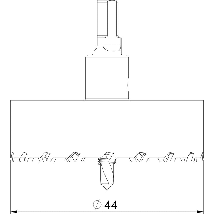 Tungsten Cutter 44mm