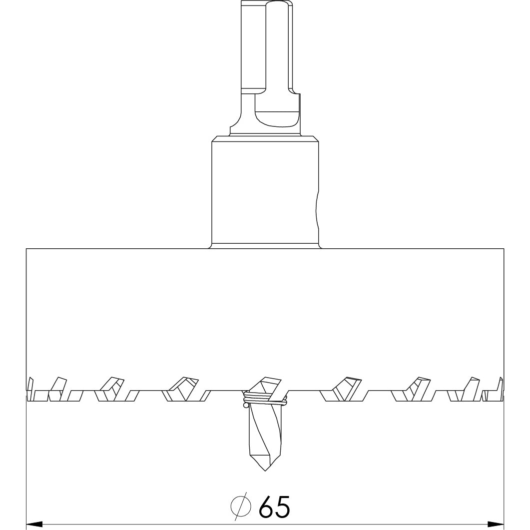 Tungsten Cutter 65mm
