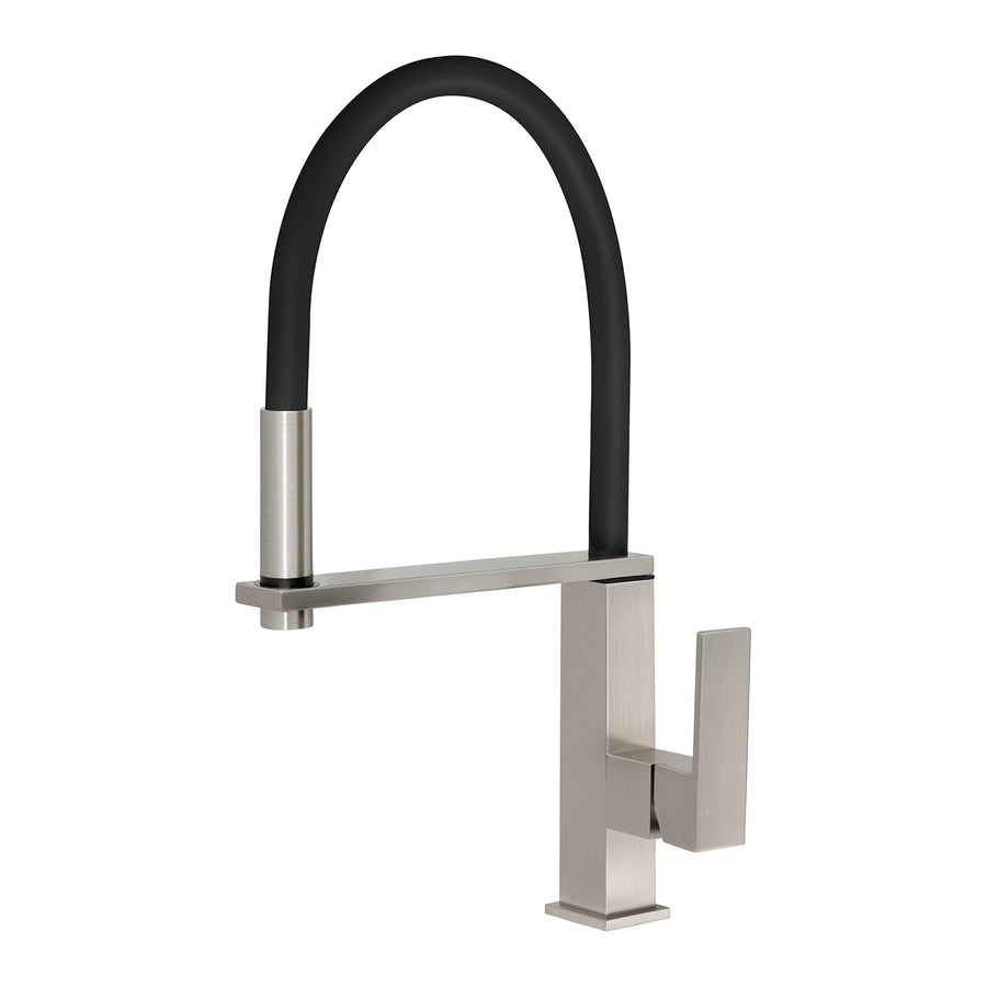 1 Vezz Flexible Hose Sink Mixer 220mm Squareline, Mixers – Pilbara Bathroom Warehouse