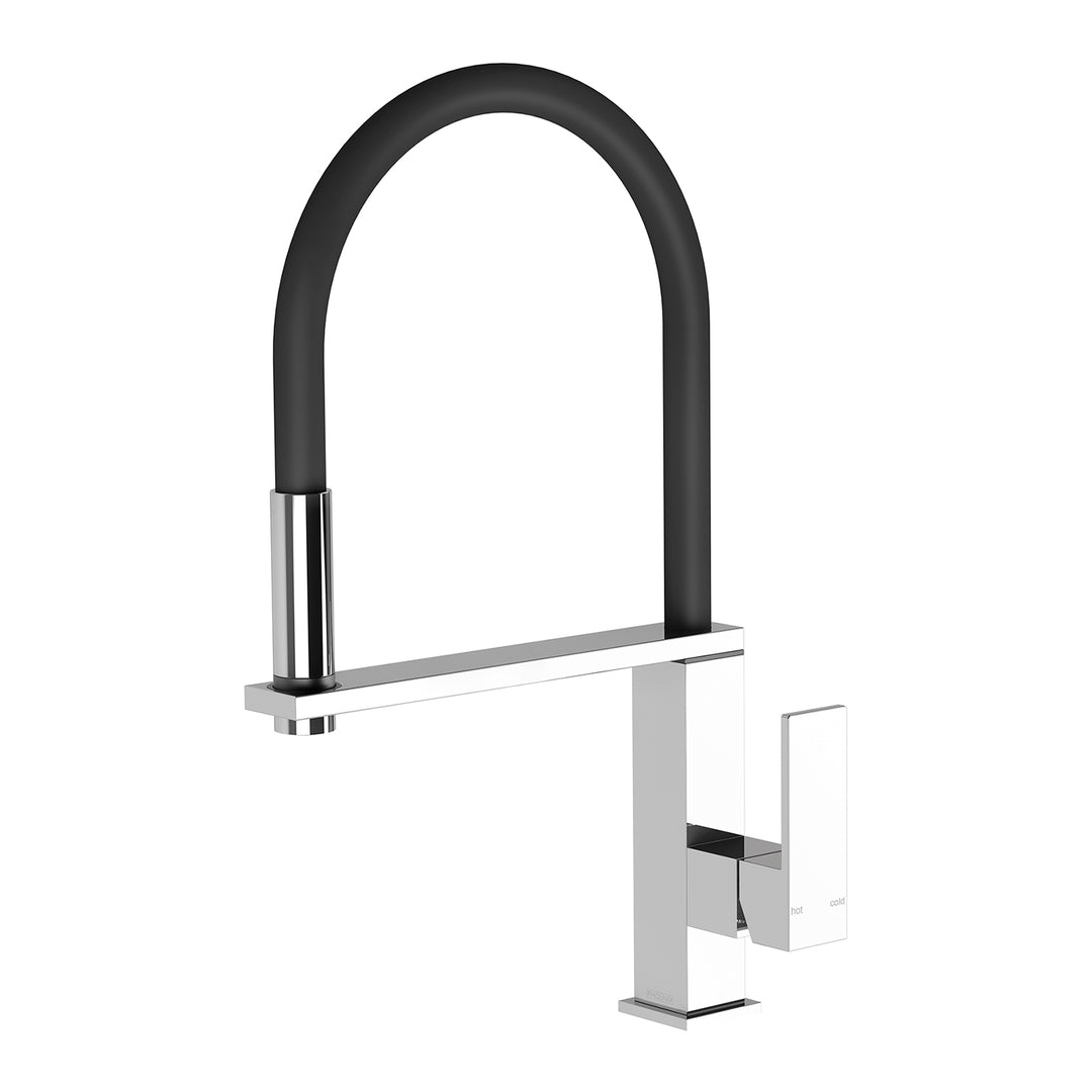3 Vezz Flexible Hose Sink Mixer 220mm Squareline, Mixers – Pilbara Bathroom Warehouse