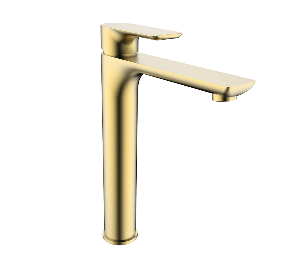 Sky Hi Rise Basin Mixer  Brushed Gold