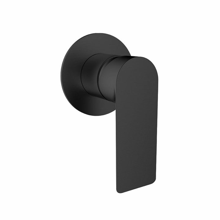 Sky Wall Mixer Handle, Body & Round B/Plate Black