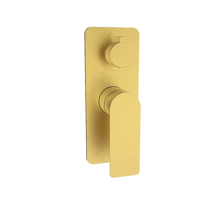 Sky Wall Mixer Handle, Body & Back Plate with Diverter B/Gol