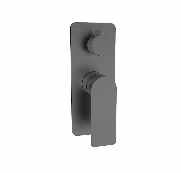 Sky Wall Mixer Handle, Body & Back Plate with Diverter G/Met