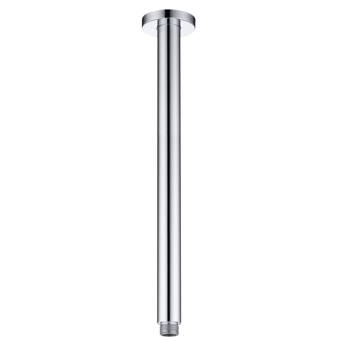 Pavia 400mm Chrome Ceiling Shower Arm Round
