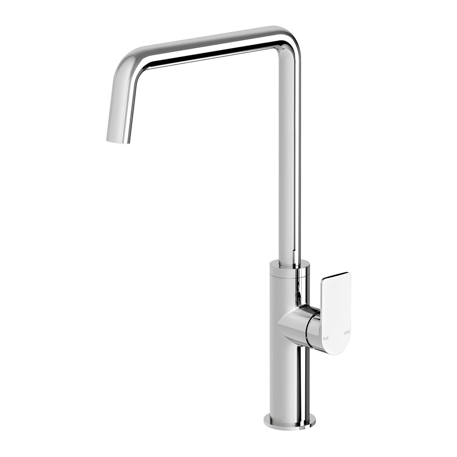 1 Mekko Sink Mixer 190mm Squareline, Mixers – Pilbara Bathroom Warehouse