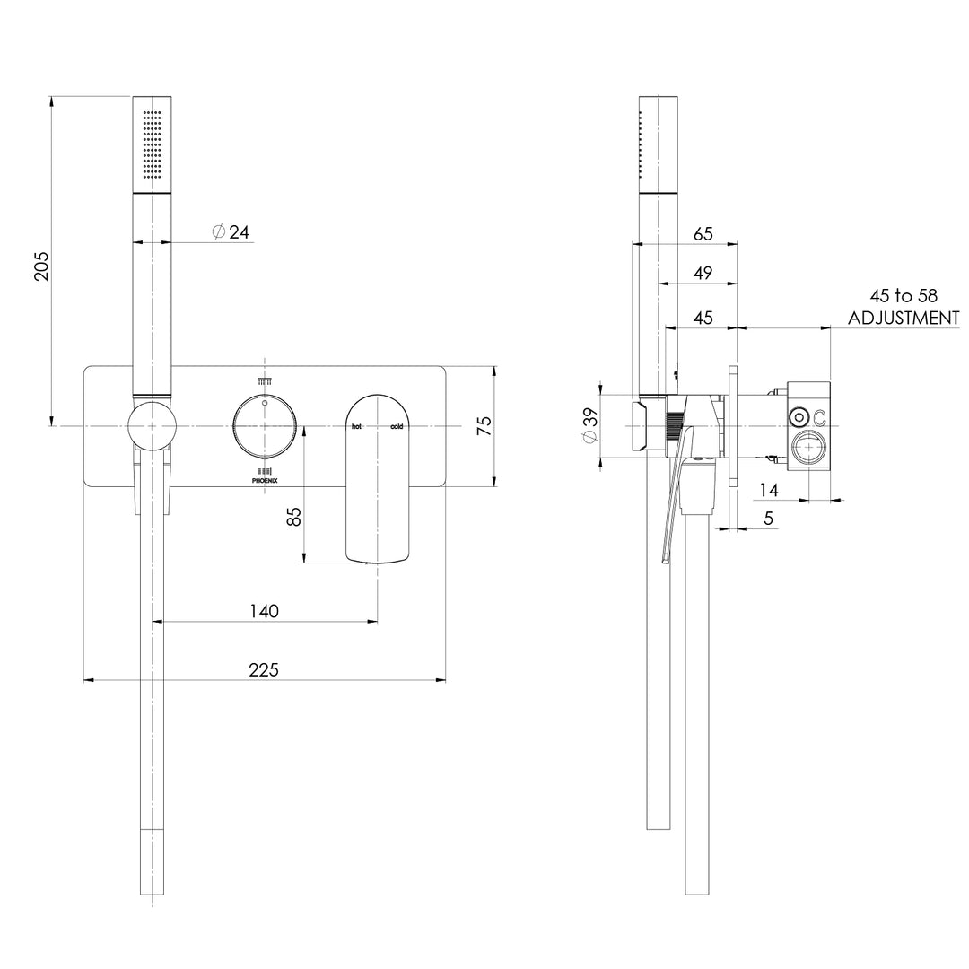 Mekko Wall Shower System