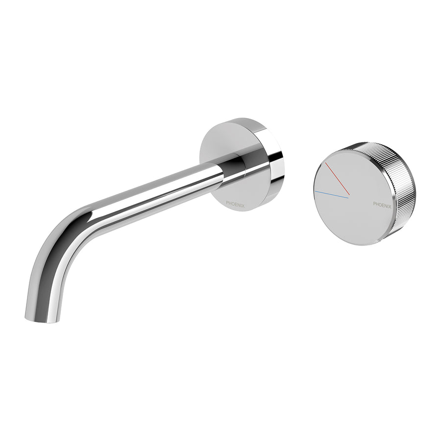 1 Axia Wall Basin / Bath Curved Outlet Mixer Set 180mm , Mixers – Pilbara Bathroom Warehouse