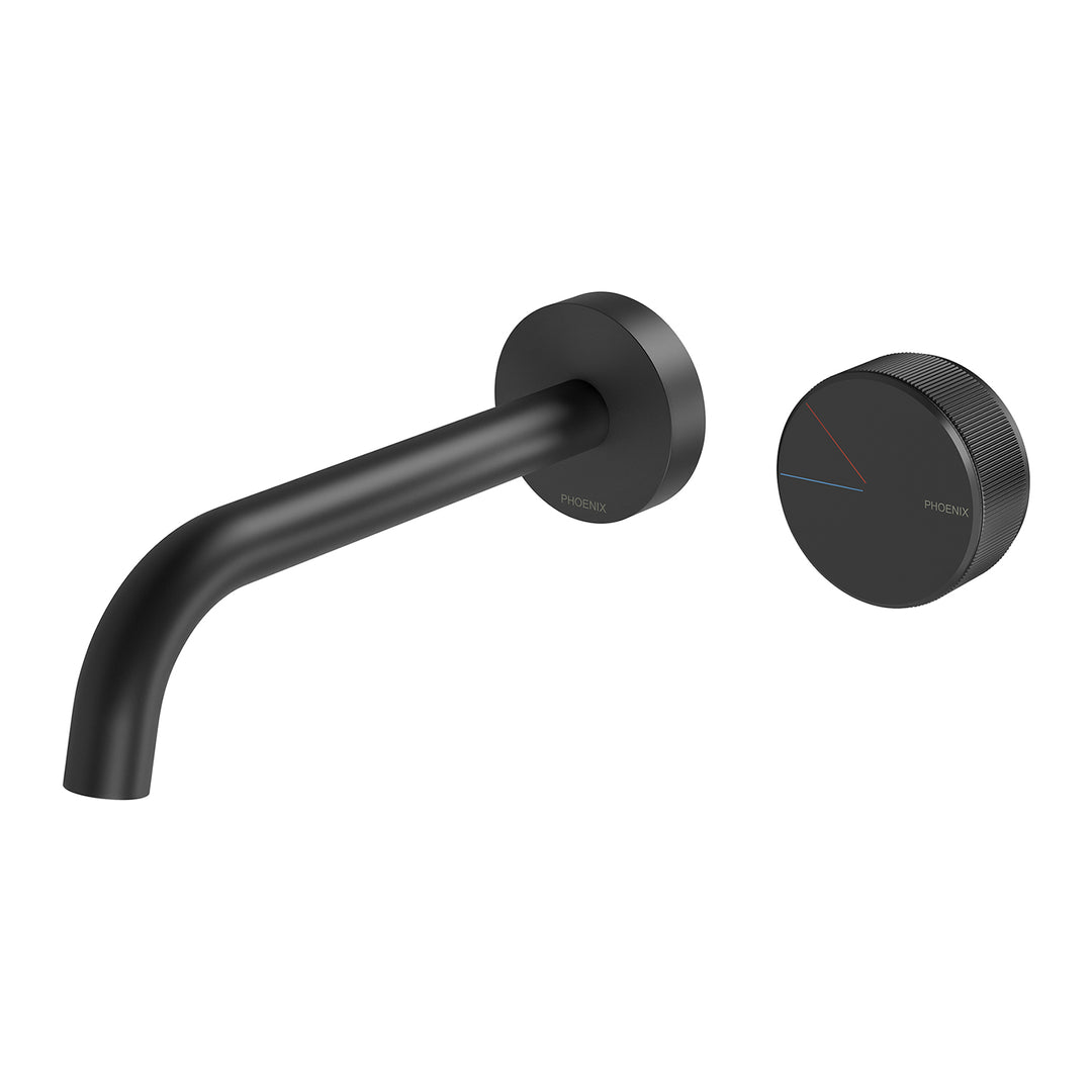 3 Axia Wall Basin / Bath Curved Outlet Mixer Set 180mm , Mixers – Pilbara Bathroom Warehouse