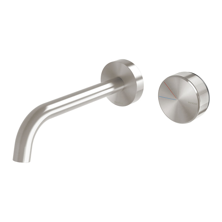 4 Axia Wall Basin / Bath Curved Outlet Mixer Set 180mm , Mixers – Pilbara Bathroom Warehouse