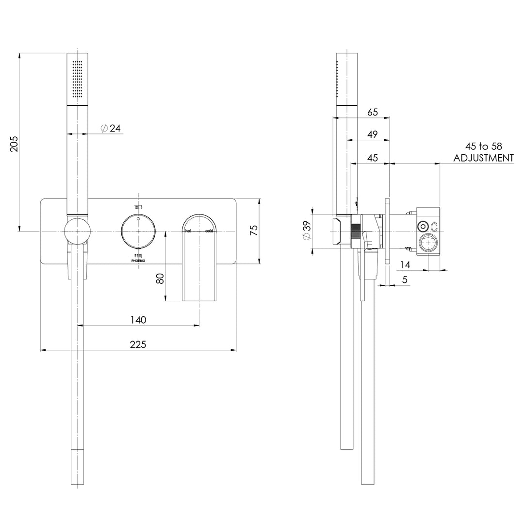 Teel Wall Shower System
