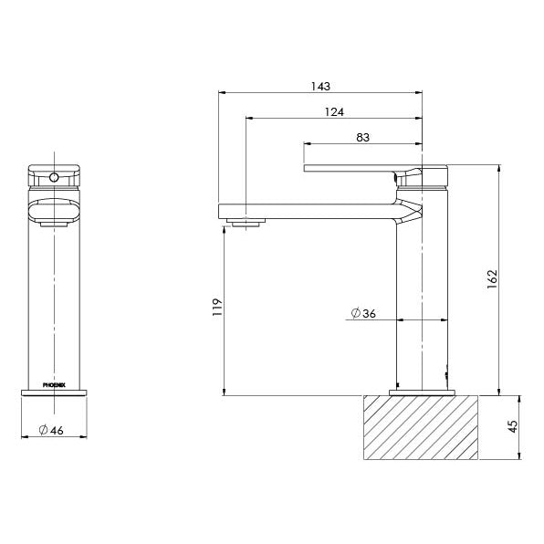 Teel Basin Mixer