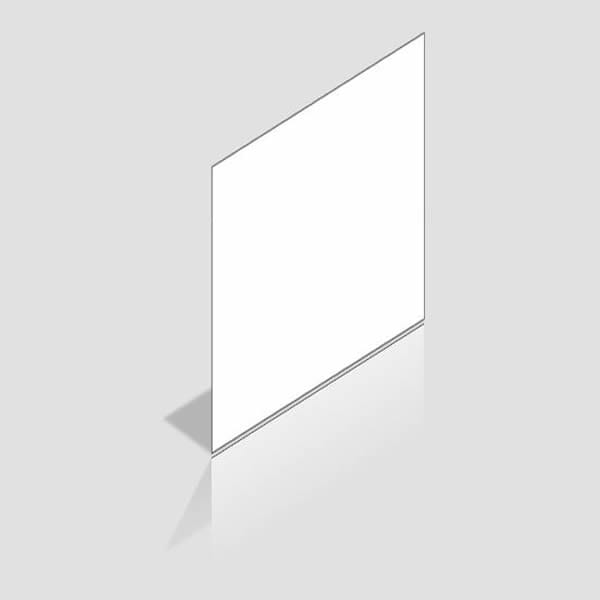 Back Panel White Gloss 120cm