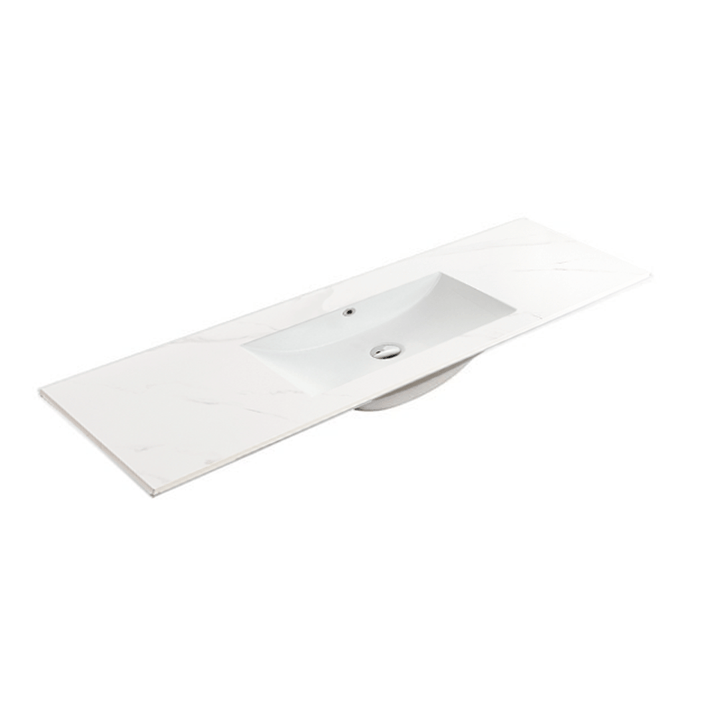 120cm Mountain Snow Sintered Stone Vanity Top