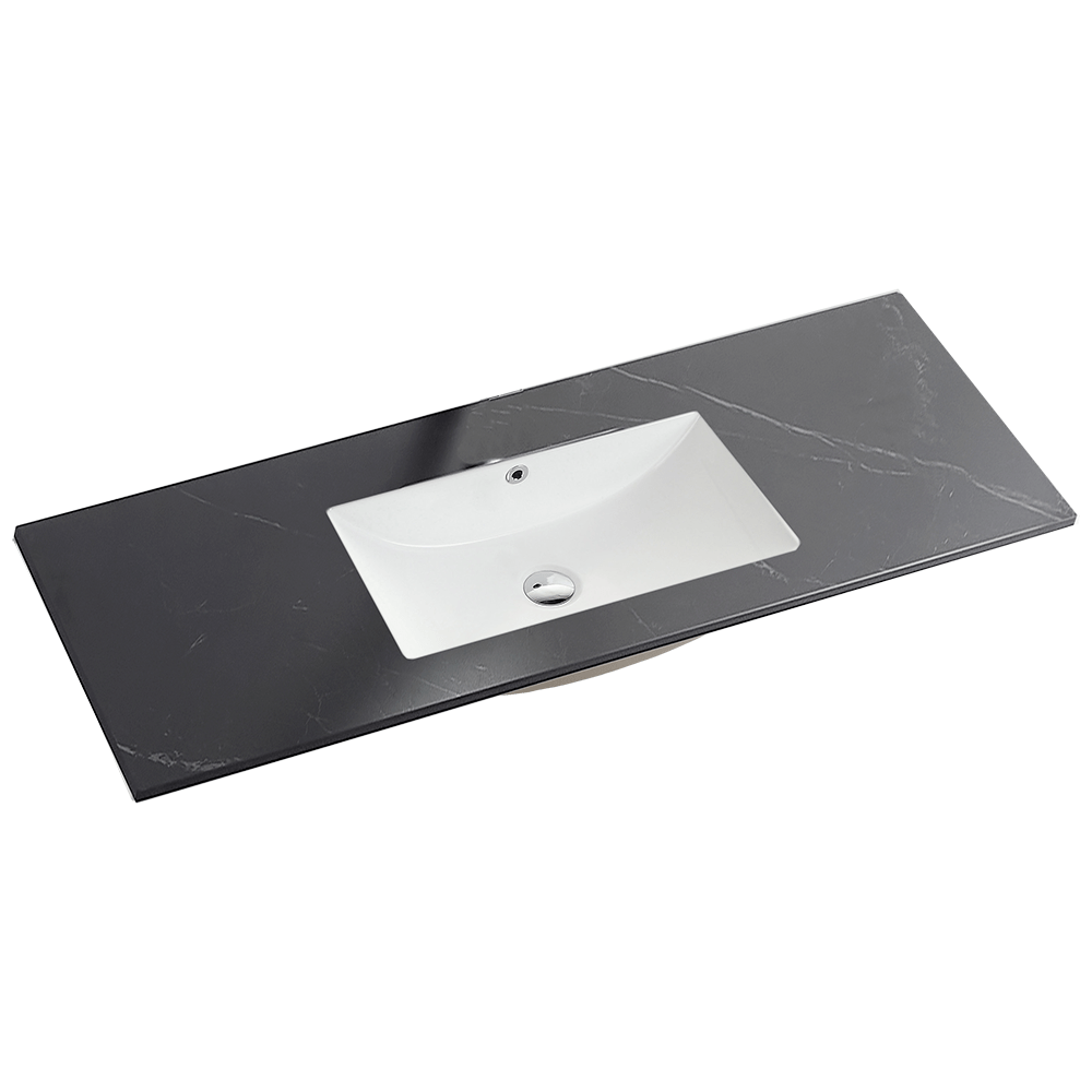 120cm Sintered Stone Vanity Top Single Bowl