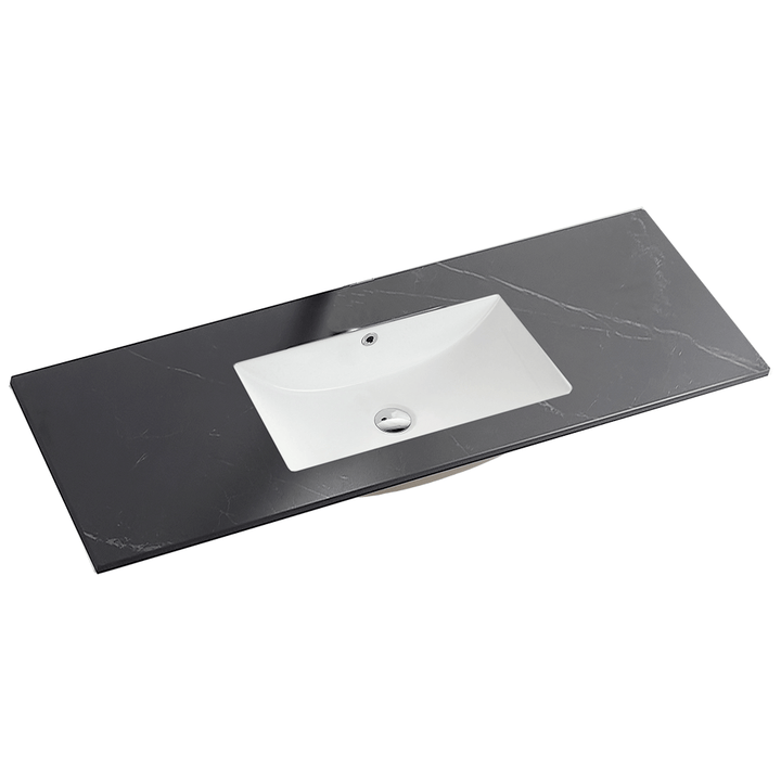120cm Sintered Stone Vanity Top Single Bowl