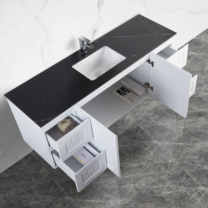 120cm Sintered Stone Vanity Top Single Bowl