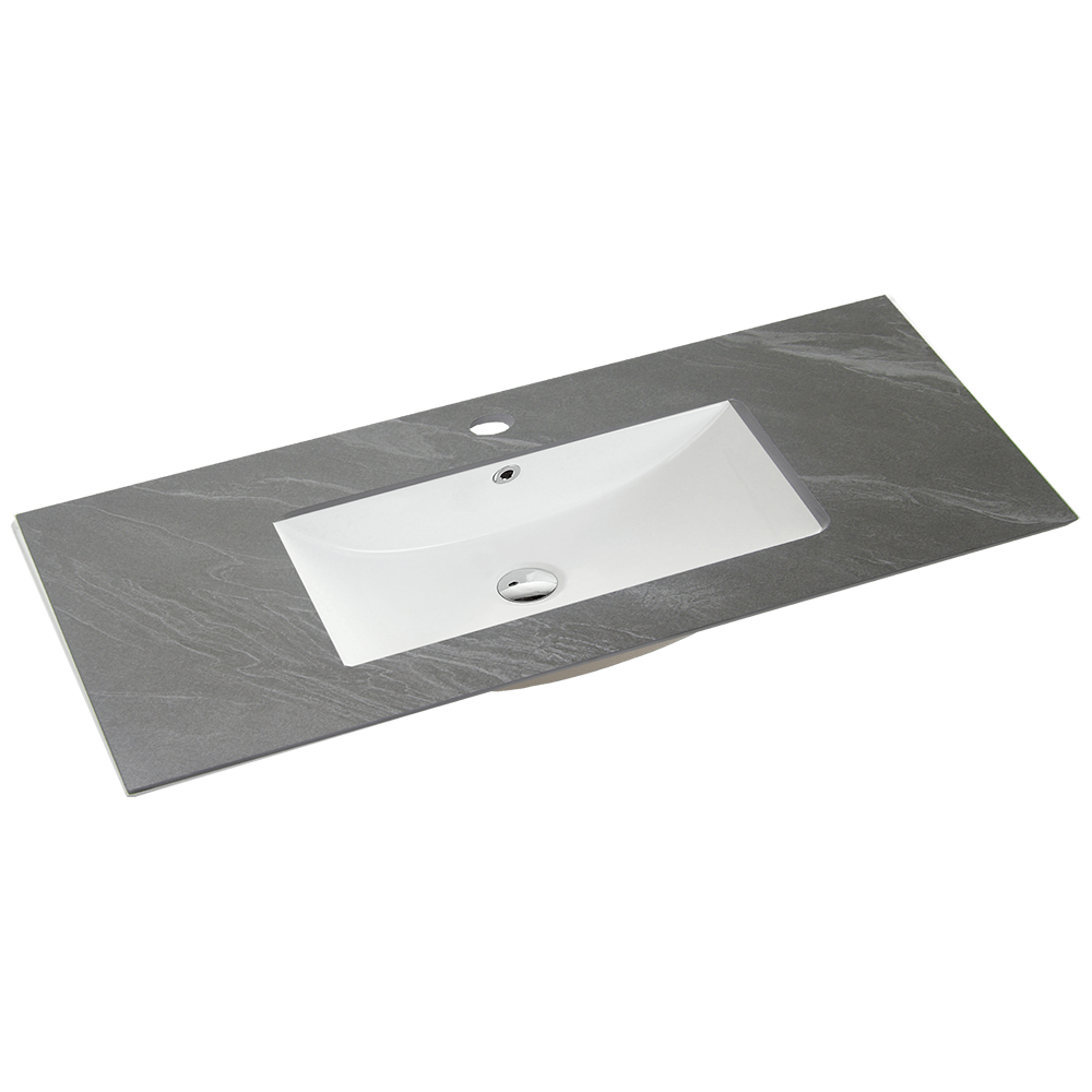 120cm Sintered Stone Vanity Top Single Bowl
