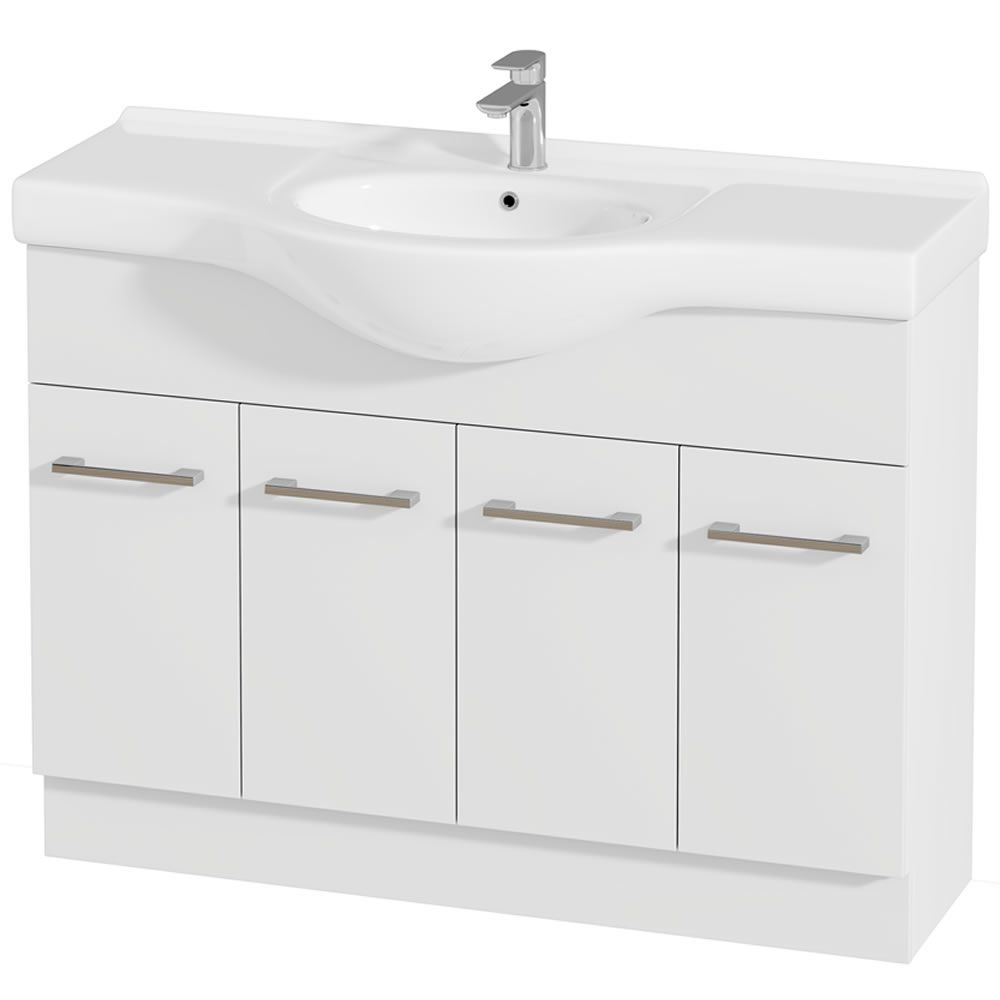 Jessica Semi-Recessed 120cm PVC Vanity Cabinet Only – Pilbara Bathroom Warehouse Perth WA