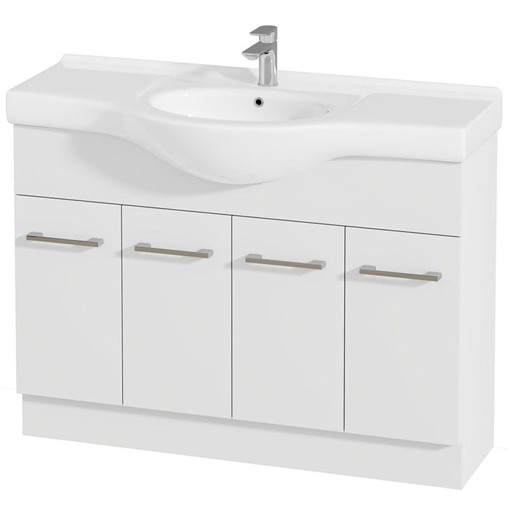 Jessica Semi-Recessed 120cm PVC Vanity Cabinet Only – Pilbara Bathroom Warehouse Perth WA