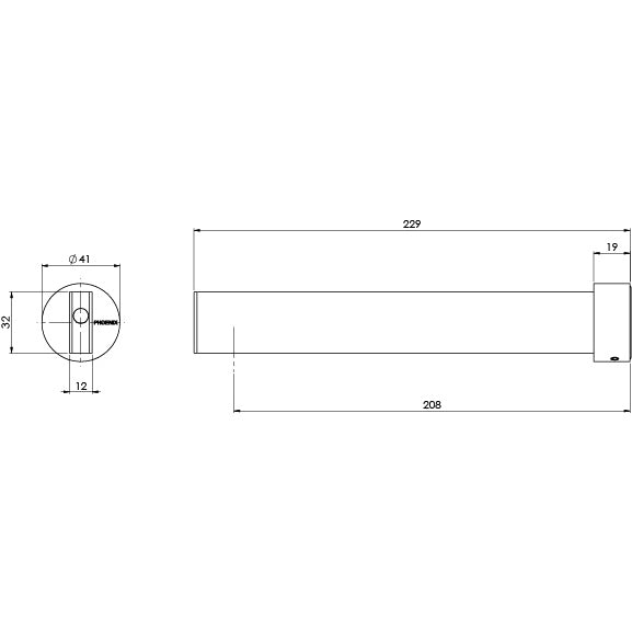 Lexi MKII Basin Outlet 200mm