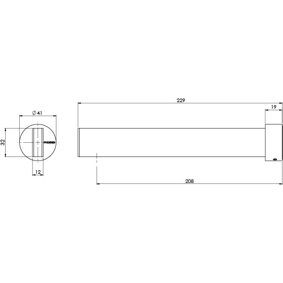 Lexi MKII Bath Outlet 200mm