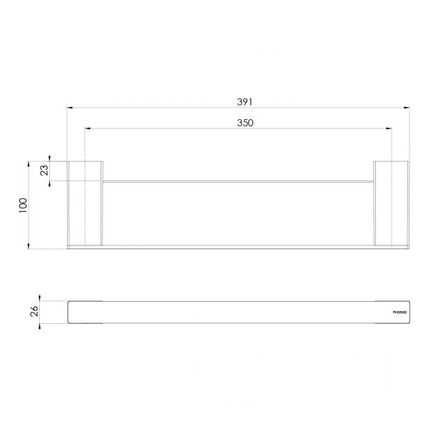 Lexi MKII Shower Shelf