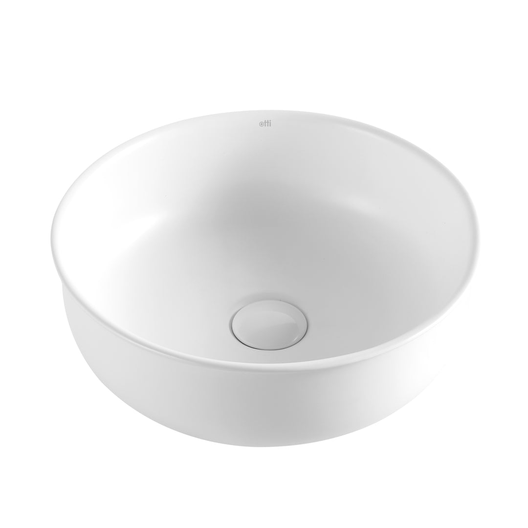 Bronte Round 390x390x130 Matte White Basin