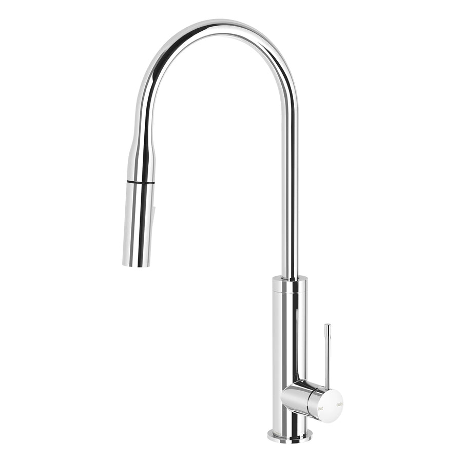 1 Deja Pull Out Sink Mixer 220mm, Mixers – Pilbara Bathroom Warehouse