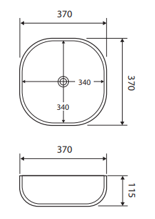 Koko 370 Above Counter Basin